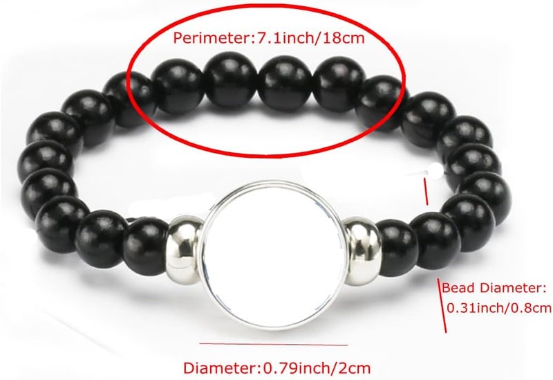 vmcoatdu National Flag Bracelet Elastic Rope Beaded Bracelet Support Your Country Travel Souvenir Gifts for Men Women - Image 3